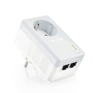 1 adaptateur CPL AV500 2 ports Ethernet avec prise gigogne