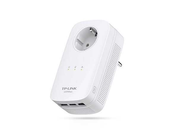 Adaptateur CPL AV1200 3 ports Gigabit avec prise gigogne